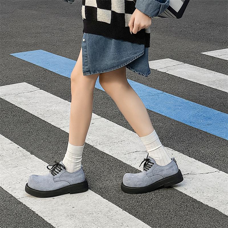 

Туфли Tooling 2024 новые мужские туфли с большой головой, низкие, на шнуровке, на толстой подошве, увеличивающие высоту, ретро-туфли Derby 1088-J 39