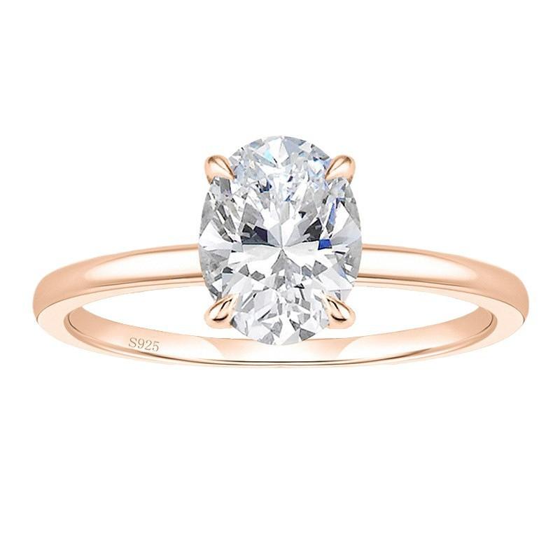 

denier zircon sterling silver inlay ring women s silver ring Us size 10 рожевий колір золота