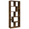VidaXL Room Divider Shelf Smoked Oak 67x25x161.5 Cm, Shelf, Bookcase, Storage Shelf, 858079
