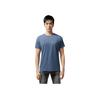 Anta Comfortable Casual Solid Color Simple Versatile Round Neck Quick-Dry Sports Short Sleeve T-Shirt Men Tops Indigo-Blue 152535110-4