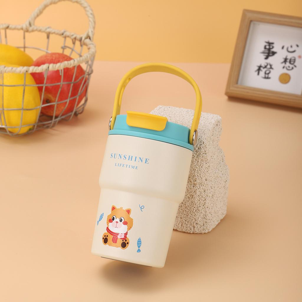Water Bottle Cartoon Thermos Cup Stainless Steel Cup Portable Cup Outdoor Accompanying Water Cup Cute Water Cup