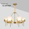 Modern Marble Copper Chandelier: Designer Round Lighting for Living Room, Restaurant, or Bedroom