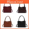 Pu Water Bucket Bag For Women With Large Capacity And Zipper Closure For Daily Use