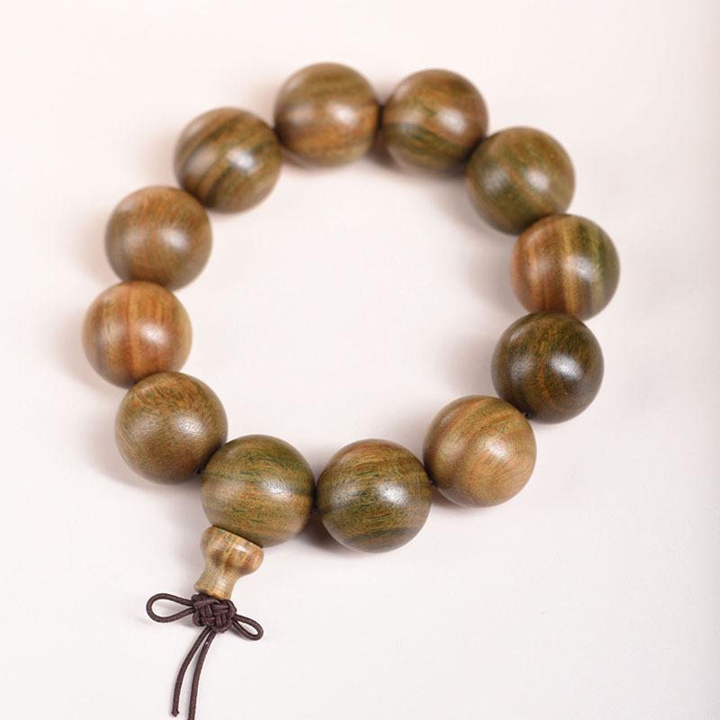 Argentina Agarwood & Green Sandalwood Unisex Prayer Beads Bracelet