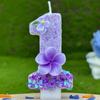 Flower Candle Birthday 0-9 Number Memories Decoration Candles Girl Boy Number Wedding Decorations Items Rituals Lamps Candles