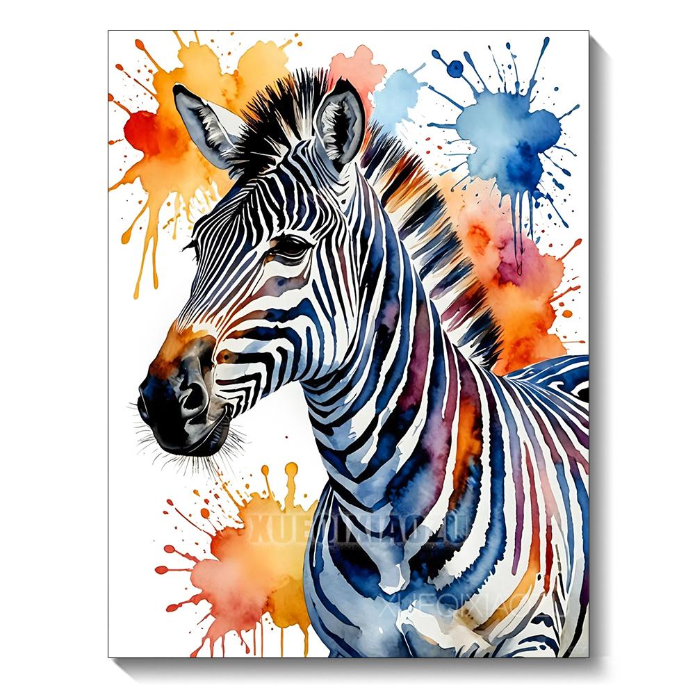Watercolor Animal Series Diamond Painting Decoration Diy Full Rhinestone Eagle Raccoon Mosaic Cross Stitch Kit Gift