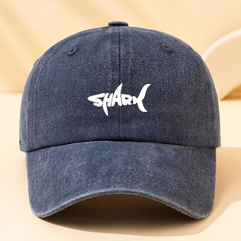Fashionable Shark Print Baseball Cap, Multifunctional Outdoor Leisure Fisherman Hat, Versatile for Hiking Trips