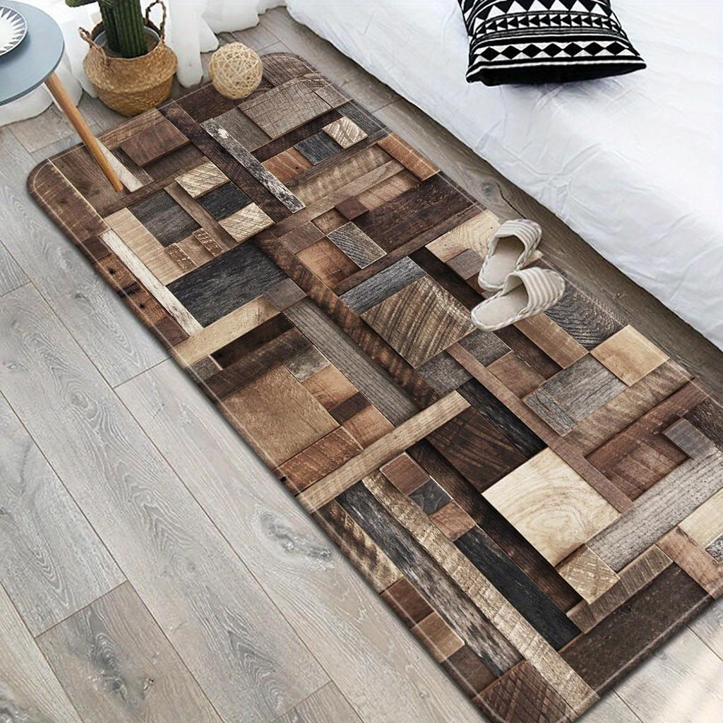 1 buc Bușteni imprimat Covoraș de bucătărie Covor de uz casnic Covorașe anti-alunecare Covor, Bucătărie Spălătorie Intrare Decor Home Decor Toamnă Iarnă