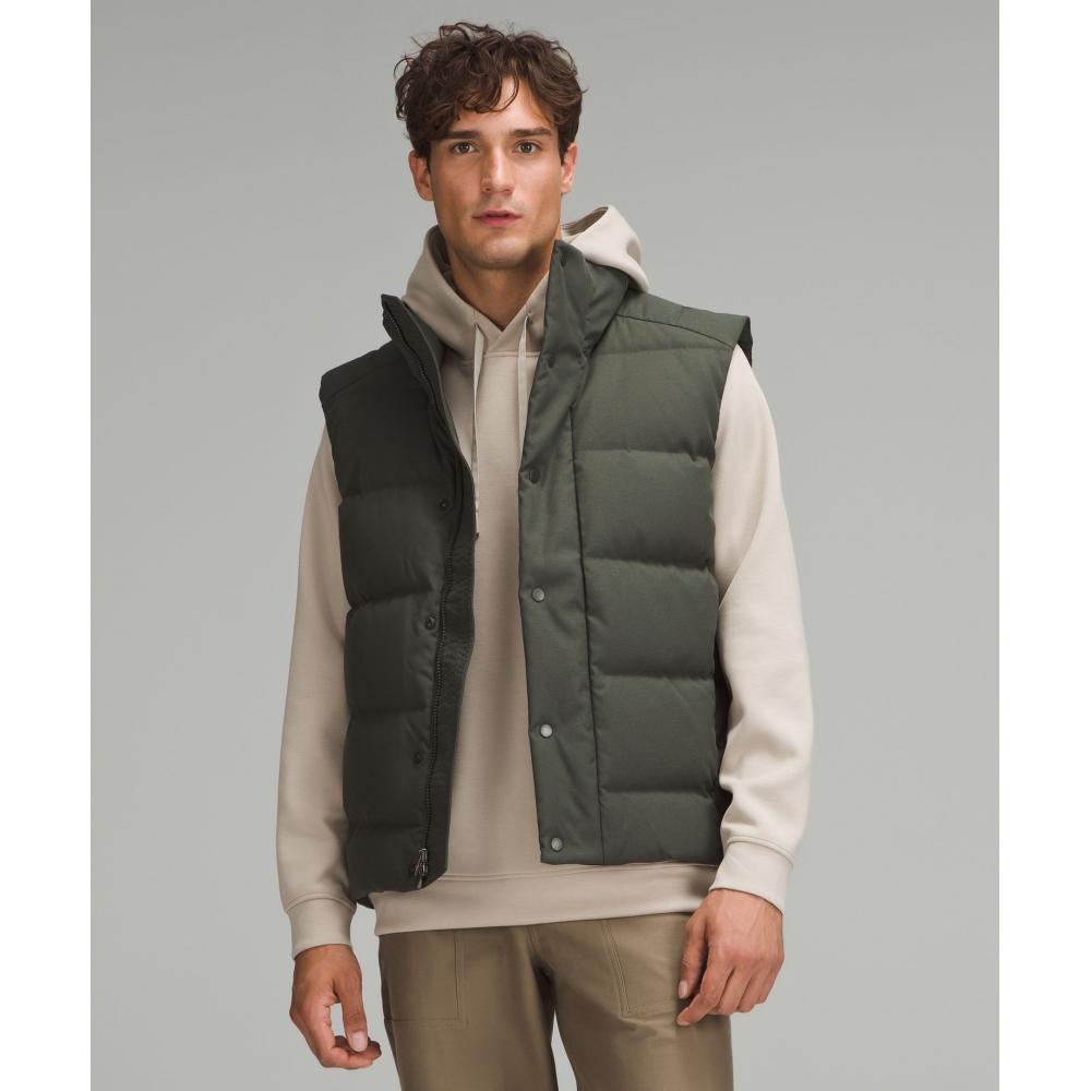 

Lululemon Wunder Puff 600 Down Fill Vest Tech Canvas Slate Brown XXL
