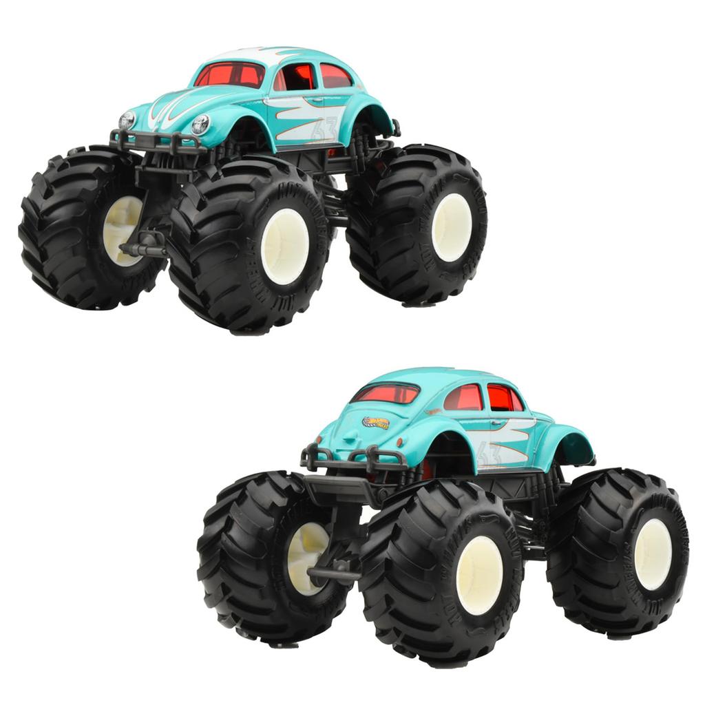 Hot Wheels Monster Truck Big Size Assorted Vehicle Toys Mini Cars 4 Cars Box Sold 3 Years Old and Up Multi 124 987E-FYJ83