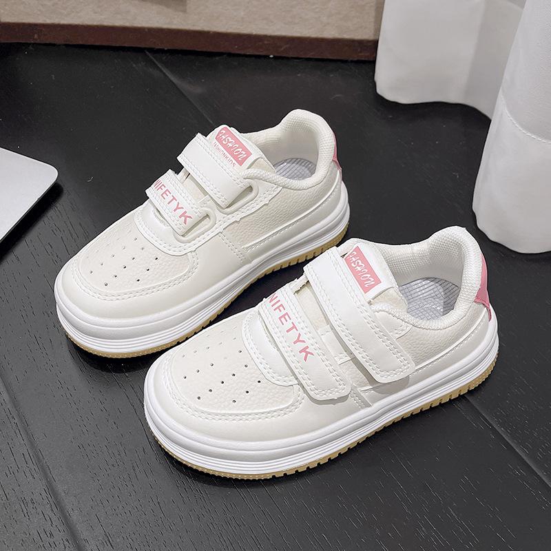 

Children s board shoes sneakers 2025 new girls running shoes little white shoes boys running shoes low-top sneakers 37 розовый
