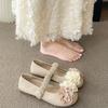 Nische Feenwind flacher Mund einzelne Schuhe Damen 2025 Herbst neu Retro Blume sanfte Abendschuhe Mary Jane Damenschuhe