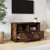 VidaXL Meuble TV chêne fumé 80x35x50 cm bois d'ingénierie 816285