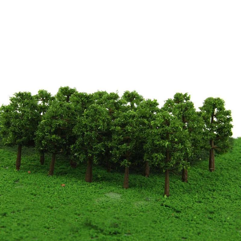 Garden Model Trees Miniature Decoration Supplies 20Pcs 8CM DIY Railway