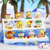 New Happy Cute Duck Series Assembly Building Blocks Cartoon Doll Tabletop Ornaments Educational Blocks Toy  kids birthday Gifts