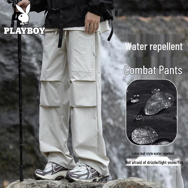 PLAYBOY Men s Outdoor Loose Straight Cargo Pants 2XL