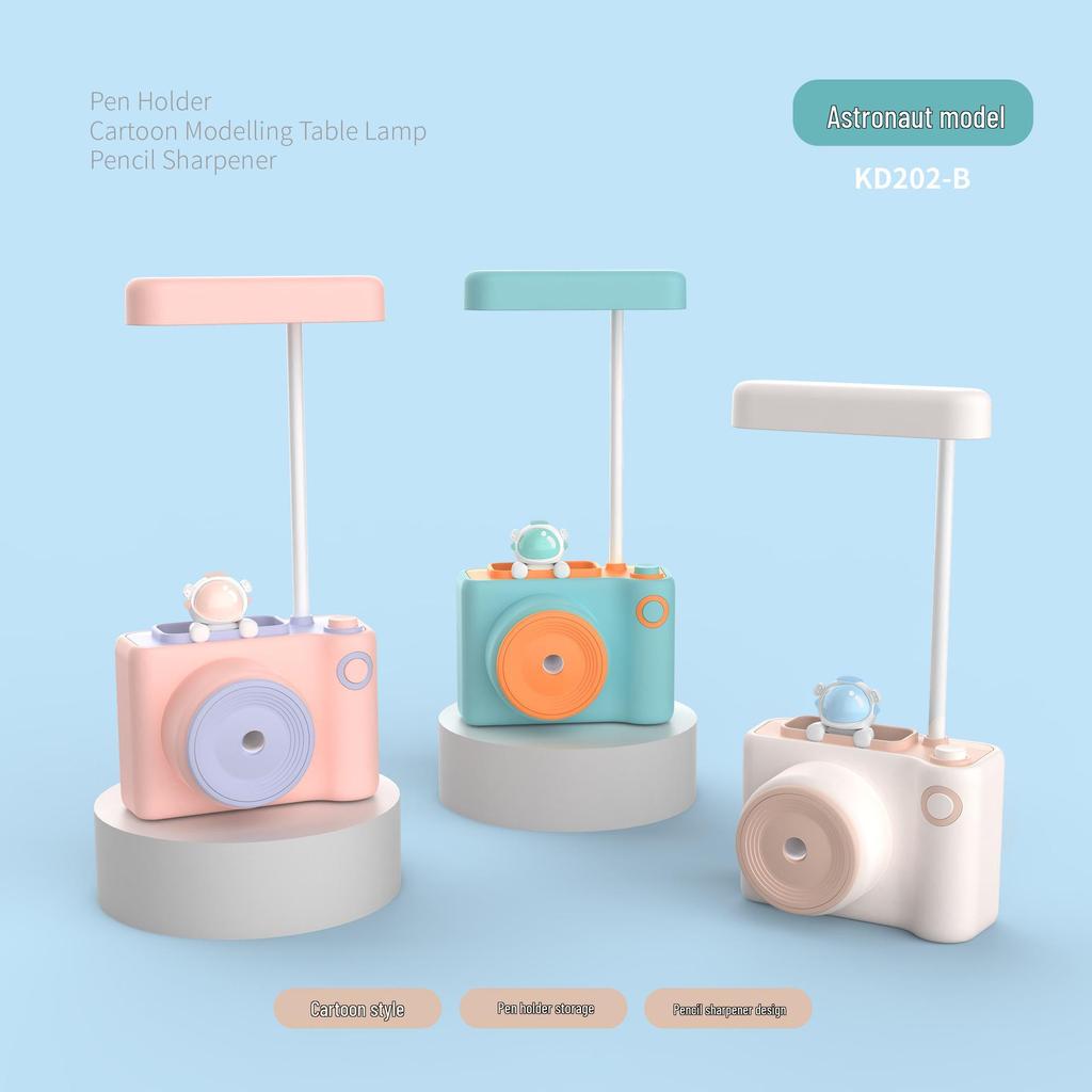 Multifunctional LED Eye-Protection Cartoon Table Lamp with USB Charging