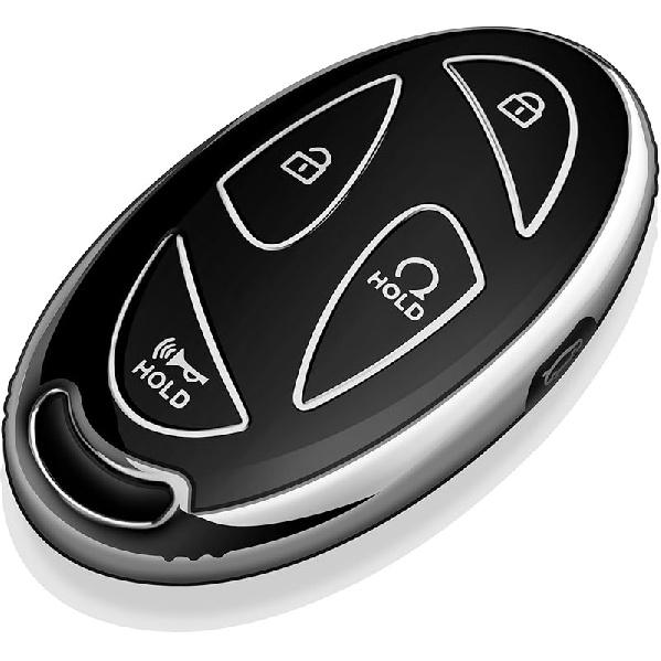 Tukellen for Hyundai Key Fob Cover,Special Soft TPU Key Case Cover Protector Compatible with 2023 2024 Ioniq 6 Grandeur GN7 KONA Smart 5 Buttons