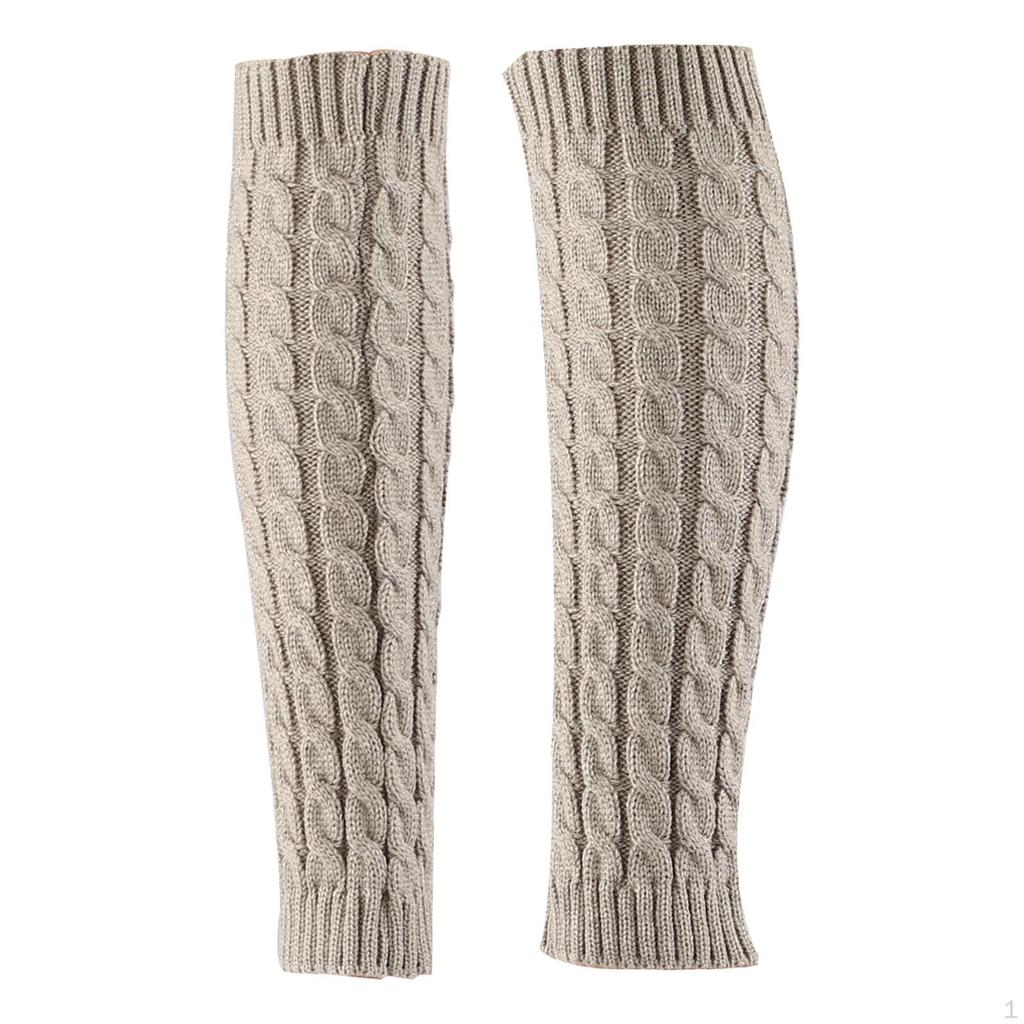 Cozy Winter Leg Warmers for Women - Knit Boot Socks Cold Weather