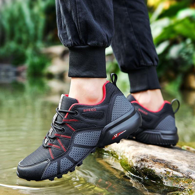 Men Outdoor Lockless Bicycle Shoes,Breathable And Comfortable,Non-slip And Wear-resistant,Suitable For Flat Bicycles and Hiking
