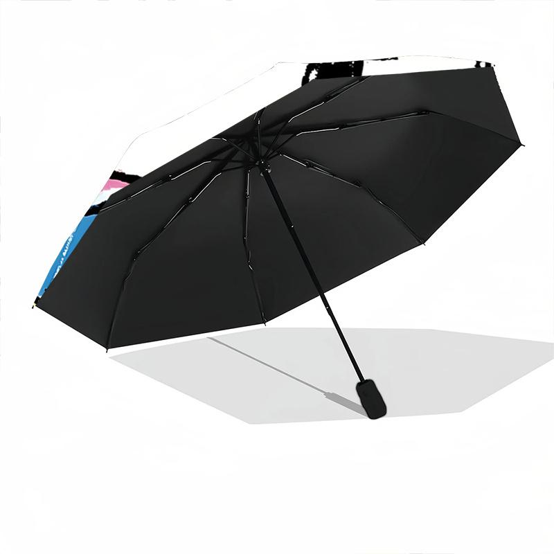 1pc Hello Kitty Automatic Opening/Closing Umbrella with Foldable Design, 8-Rib Iron Frame, Outdoor Use, Perfect Gift for Fans, Travelers, Daily Use, S