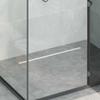 360 degrees  Shower Drain with Slim Design Silver 80 cm Stainless Steel 304