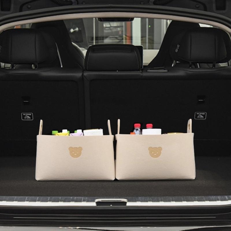 Foldable Car Home Storage Box with Sufficient Space Detachable Organizers Box