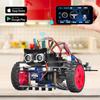 Startovací sada inteligentního robota do auta OSOYOO s pohonem 2 kol Kompatibilní s Arduino UNO R3 Project 2WD Sada inteligentního robota do auta s otevřeným zdrojovým kódem Vzdělávací robot pro vzdělávání