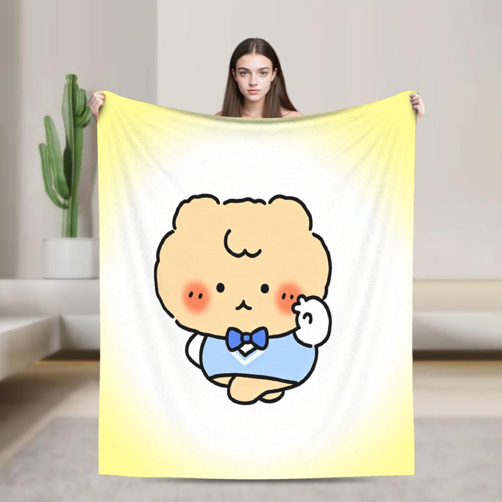 Cute M-Manggom Blanket Super Soft Throw Blanket Winter Adults Home Decor Camping Bedspread