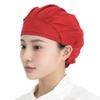 Unisex Oil Fume Proof Catering Cap Hygienic Dustproof Adjustable Chef Hat Flat Top Cotton Kitchen Work Hat Restaurant Kitchen