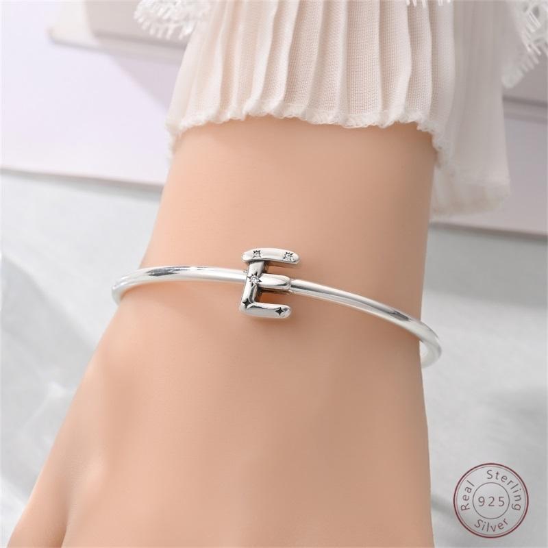 New Copper 26 Alphabet A-Z Charms Star Letter Beads Suitable For Diy Bracelet Women Jewelry Making