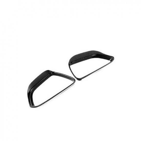 Carbon Fiber Rearview Mirror Rain Eyebrow Cover Trim For Tesla Model 3 2017-2022