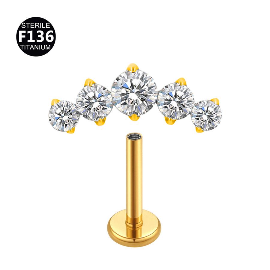 F-136 Titanlegering 1.0-1.2 Gauge Innvendig Gjenget Brusk Leppering Stud