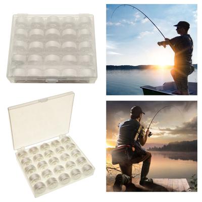 25 Piezas 20M Pesca de Carpa Línea Soluble en Agua Invisible Disolución Rápida Atado Bolsas de Cebo de Pesca Blanco PVA Hilo de Línea de Cebo Accesorios de Pesca