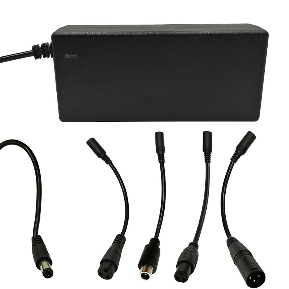 1Set US/EU/UK Plug Electric Scooter Power Adapter AC 100-240V DC 42V 2A Electric Scooter Accessories Black Charging Converter