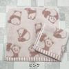 Imabari Towel Set of Panda Made in Pocket Perfect for Animal Black and Square of Handkerchiefs, 3, Pattern, 25x25cm, Japan, Cute, Adorable, 100%