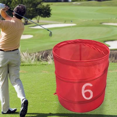 Backyard Golf Game Bucket Foldable Golf Chipping Game Storage Bucket Ball Sport Training Oxford Fabric Organizer for Adults