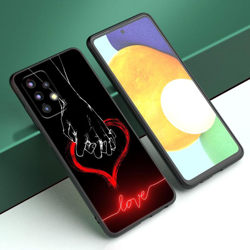 Love On The Finger Kpop Case For Samsung A04 A21 A30 A50 A52 S A13 A14 A22 A23 A32 A53 A73 5G A11 A12 A31 A33 A51 A70 A71 A72