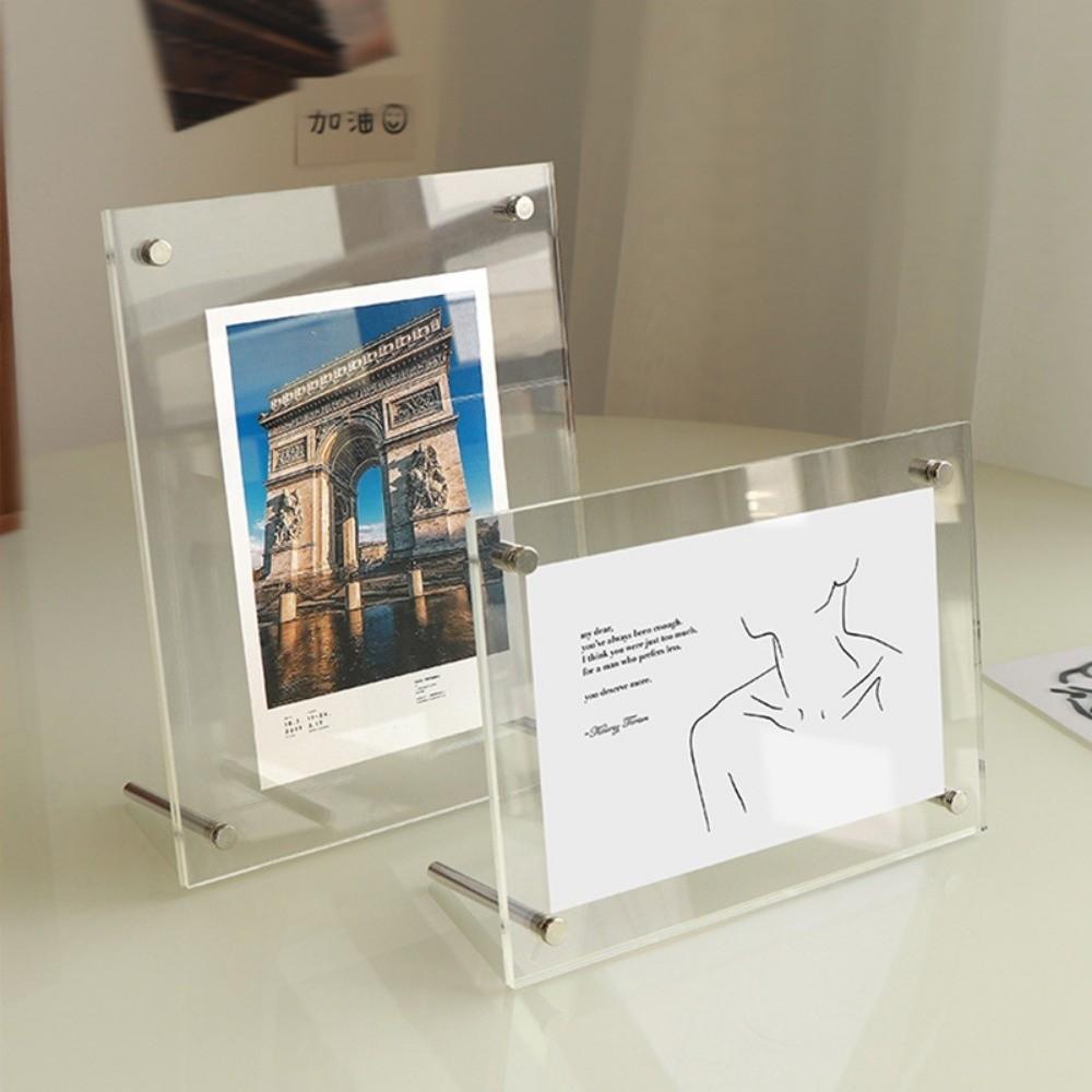 Transparent Acrylic Photo Frame Modern Poster Display Stand New Picture Frame Home Decor