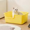 Półzamknięta kuweta dla kota z wysokimi bokami Duża kuweta dla kota Zapobiegająca rozsypywaniu kuweta dla królika Koty i kocięta Małe zwierzęta