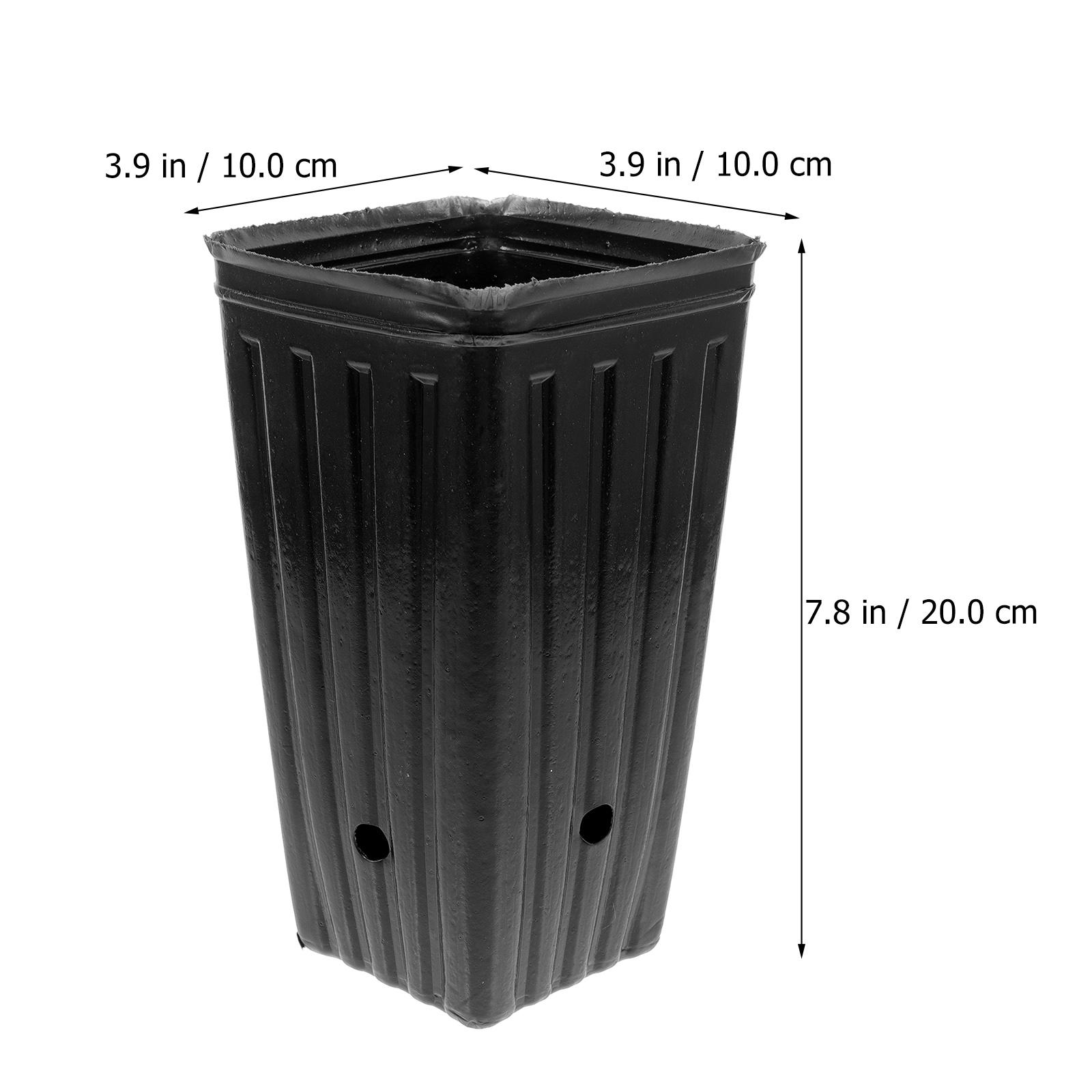 30 Pcs Tall Seedling Pot Garden Planting Cup Bag Growing Pots Sapling Nursery Pp Flower Supply nero