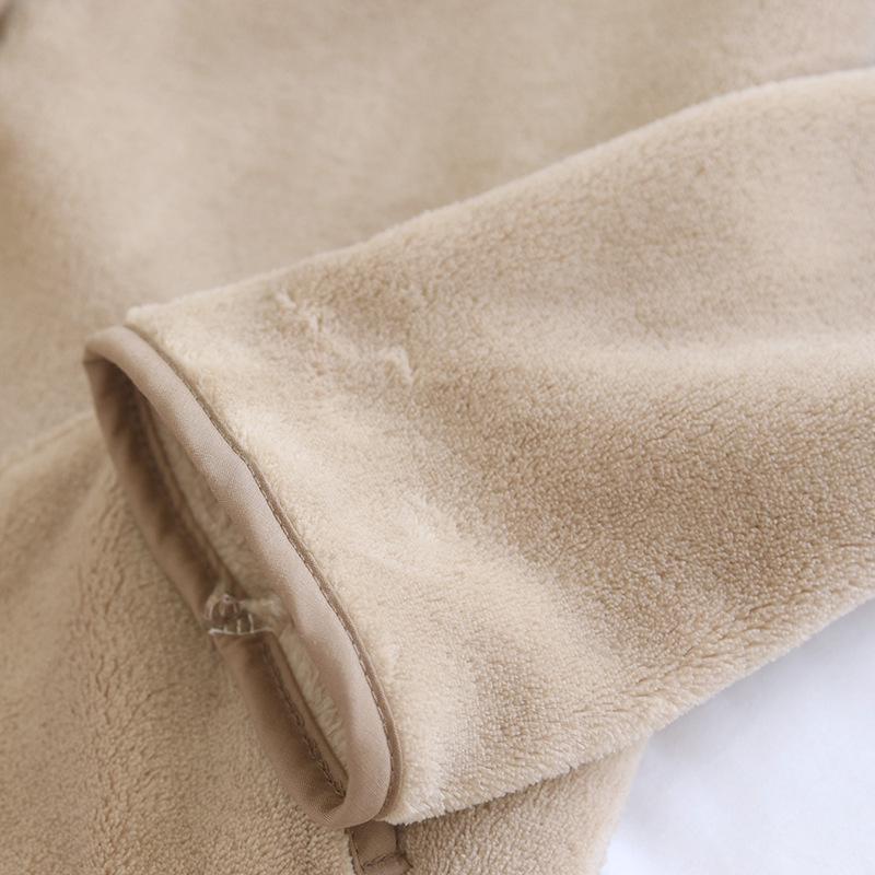 Cozy Autumn/Winter Fleece Pajama Set for Couples – Warm, Loose, and Suitable for Outdoor Wear