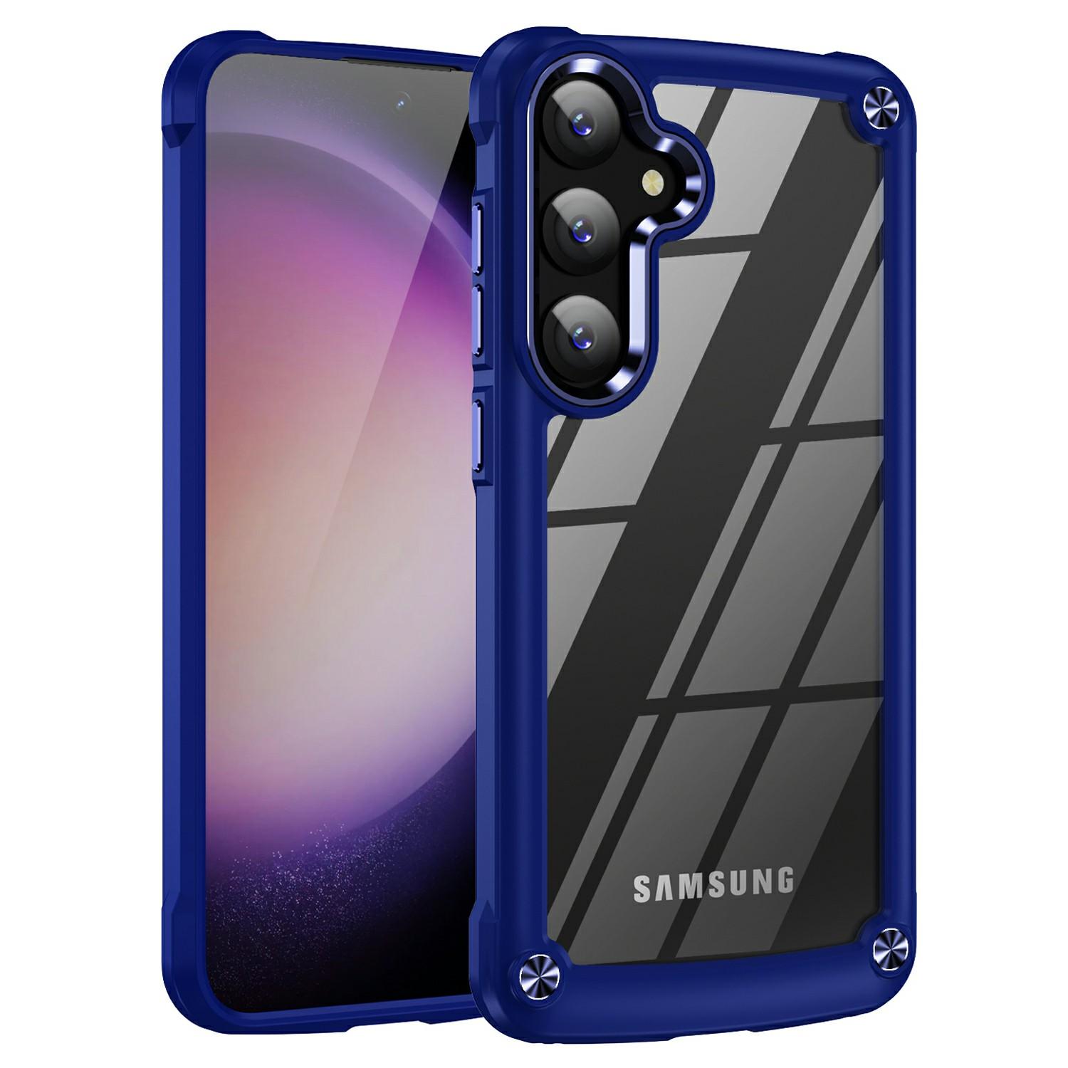 For Samsung Galaxy S26 / S26 Pro Case Anti-Drop Alloy Lens Frame PC + TPU Phone Cover