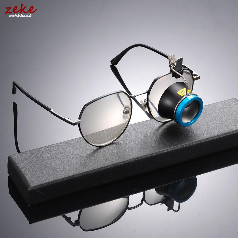 5X 10X 20X Eyeglass Magnifier Clip-On Eye Loupe for Watchmakers Repair Tool Magnifying Lens Portable Eyepiece Process Operation