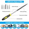 Deburring Tool Set for 3D Printer 11PCS Mix Blades Removing Burr 5PCS Needle File Micro Wire Cutter for 3D Print Plastic Model