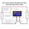 0.28 Red Blue Digital LED Mini Display Module DC0-100V DC0-200V Voltmeter Voltage Tester Panel Meter Gauge for Motorcycle Car