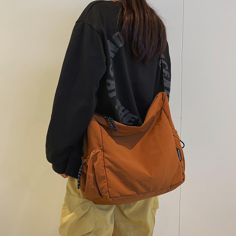 Women Nylon Crossbody Bag Stylish Large Capacity Shoulder Bag With Adjustable Strap Zip Underarm Bag For Shopping Work Daily Use