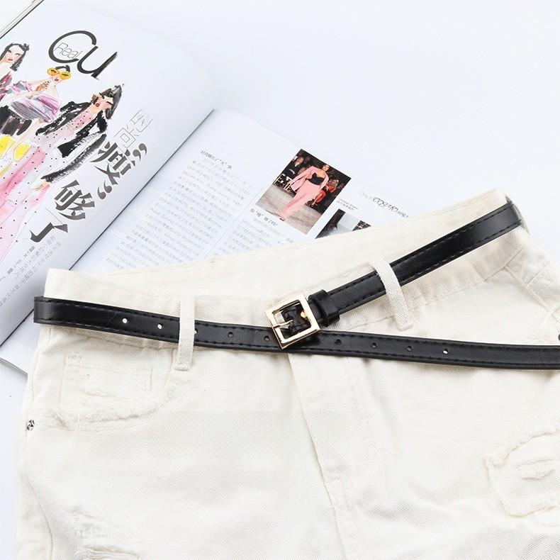 Round And Plate Square Plate Gold Needle Buckle Belt Jeans Dress Decoration