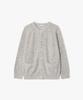 LIBERCLASSY [25Fw] Llw51601 Ivory Elbow Patch Ringo Round Neck Knit Cardigan