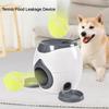 2-in-1 Automatic Pet Feeder, Tennis Throwing Training Reward Machine, Interactive Dog Toy